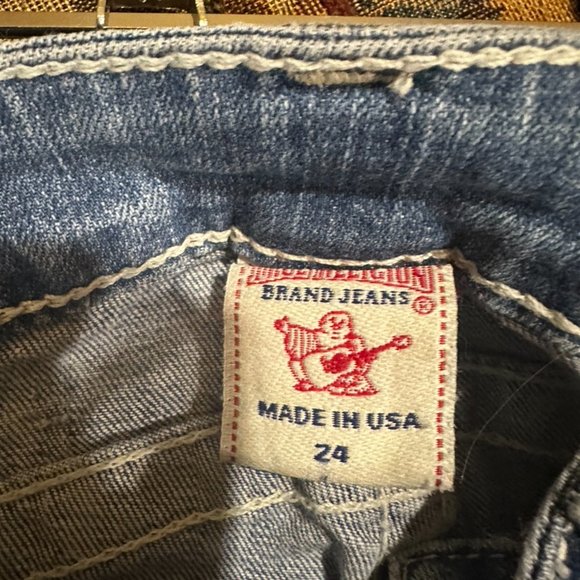 Mint condition girls True Religion Jeans sz 24 - Picture 5 of 5